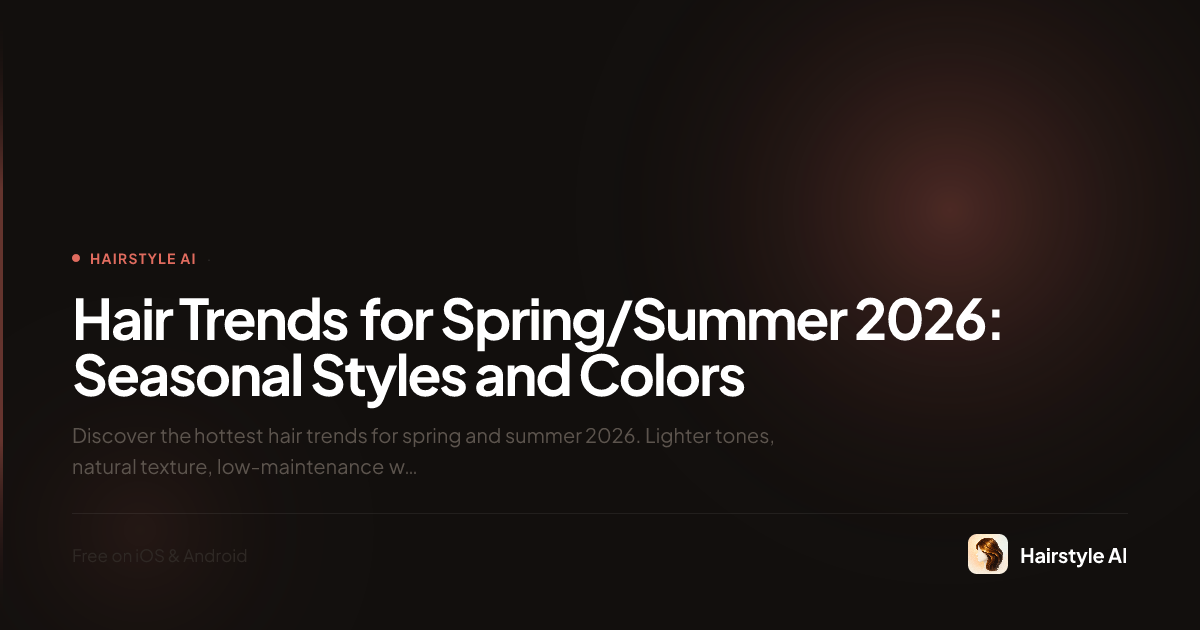 Hair Trends for Spring/Summer 2026: Seasonal Styles and Colors ...