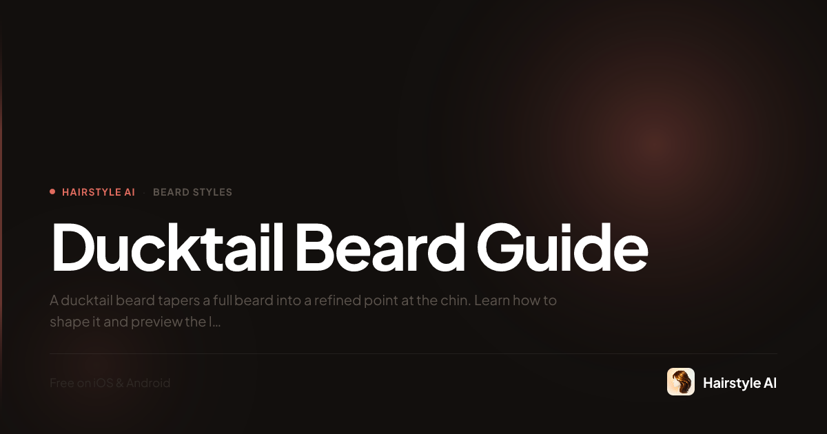 Guía completa de ducktail beard | Hairstyle AI