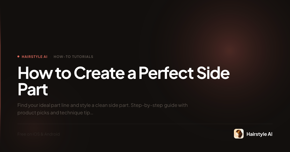 Part Perfect App How to Do a Side Part: Perfect Placement Guide | Hairstyle AI